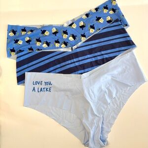 Aerie Blue and Navy Panties Set